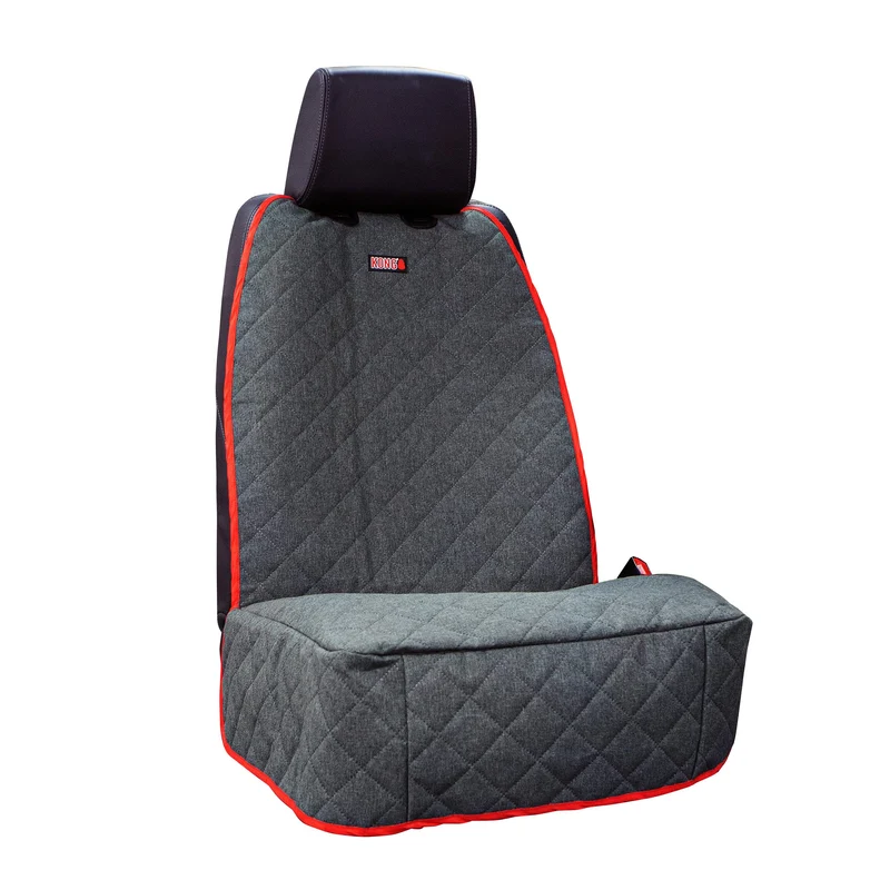 KONG Couverture Siège Unique – Gris/Rouge | Protection Facile et Universelle