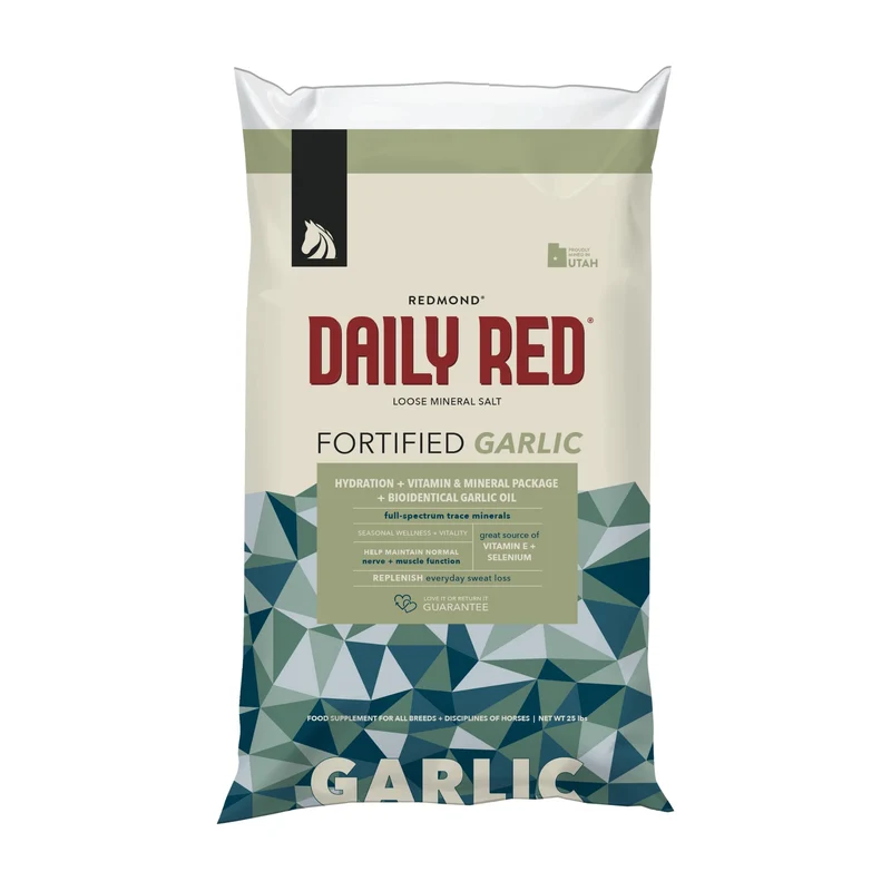 REDMOND Daily Red – Supplément de minéraux et vitamines pour chevaux, sac 25 lb
