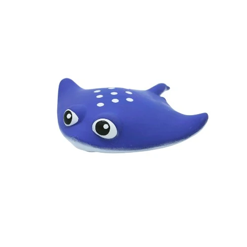 Bud'z Jouet en latex avec "Squeaker" - Raie - Bleue