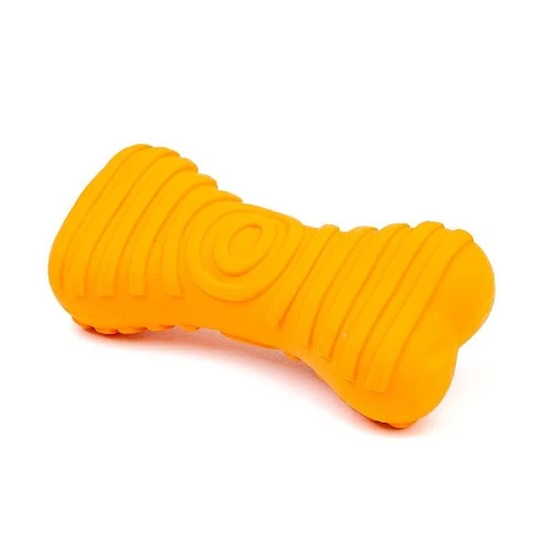 Bud'z Jouet en latex avec "Squeaker" - Os - Orange