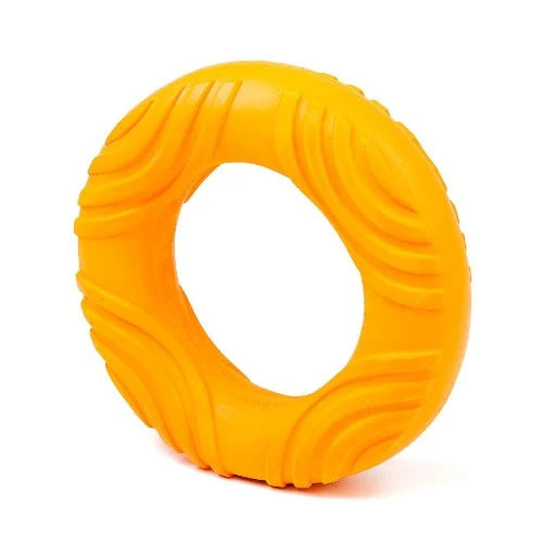 Bud'z Jouet en latex avec "Squeaker" pour chien - Anneau - Orange