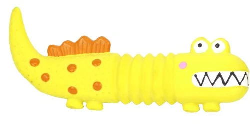 Bud'z Jouet en latex avec "squeaker" - Lézard - Jaune
