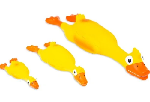 Bud'z Jouet en latex avec "Squeaker" - Canard - Jaune