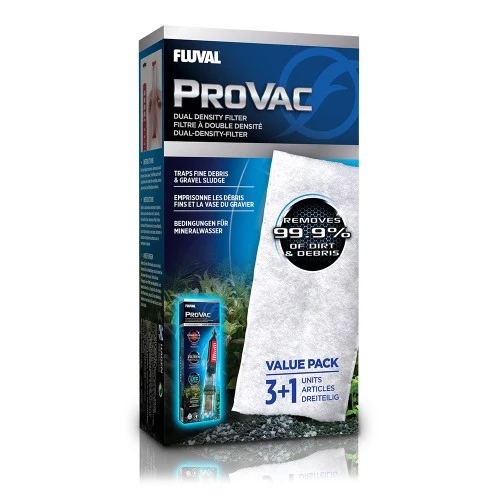 Masse filtrante ProVac Fluval à double densité - Paquet de 4