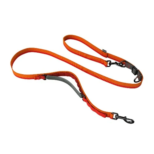 Nuvuq Laisse multifonctionnelle pour chien, Orange tangerine
