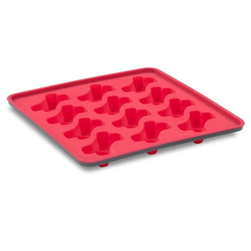 Messy Mutts Moule à sucettes glacées en silicone avec cadre (12 friandises), Melon