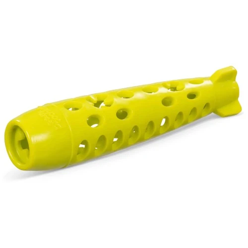 Messy Mutts ''Totally Pooched, Stuff N'chew'' Jouet fusée pour chien - Vert