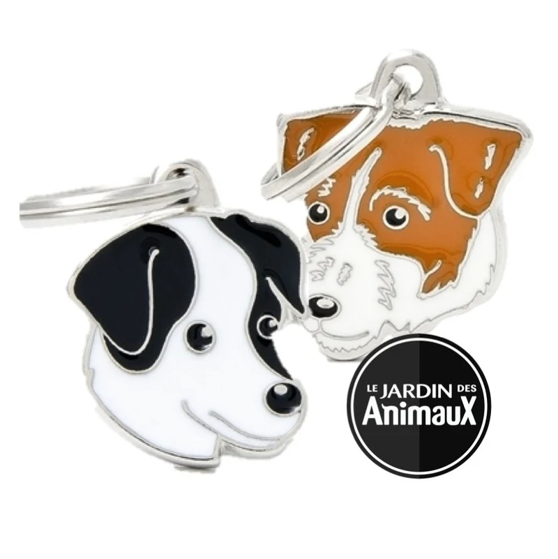 Médaille pour chien collection Friends, JACK RUSSELL, couleurs variées