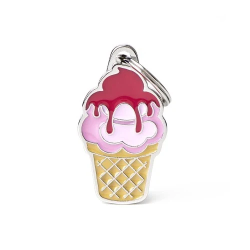 Médaille pour chien collection Food, Crème Glacée