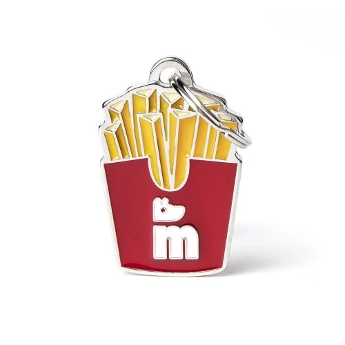 Médaille pour chien collection Food, Frites