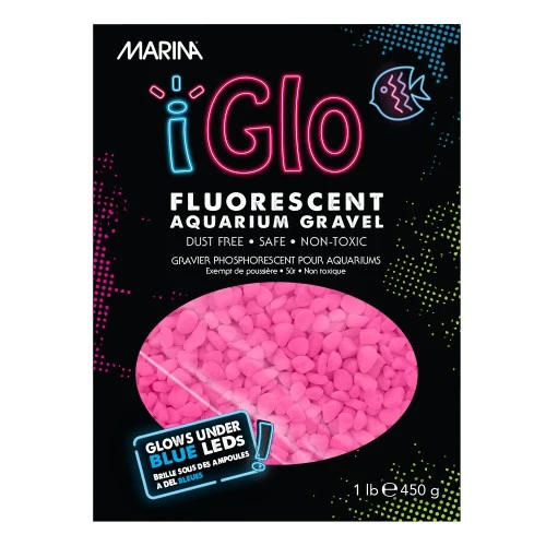 Gravier fluorescent iGlo Marina - Rose