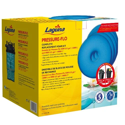 Blocs de mousse pour filtres Pressure-Flo Laguna PT1718/PT1728 - 27 cm - Paquet de 5