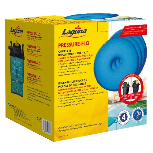 Blocs de mousse pour filtres Pressure-Flo Laguna PT1717/PT1727 - 27 cm - Paquet de 4