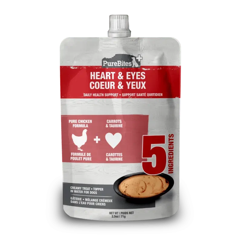 PureBites Coeur et yeux – nourriture en sachet pour chiens