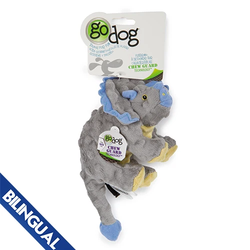 Jouet Go Dog Chew Guard résistant, triceratops
