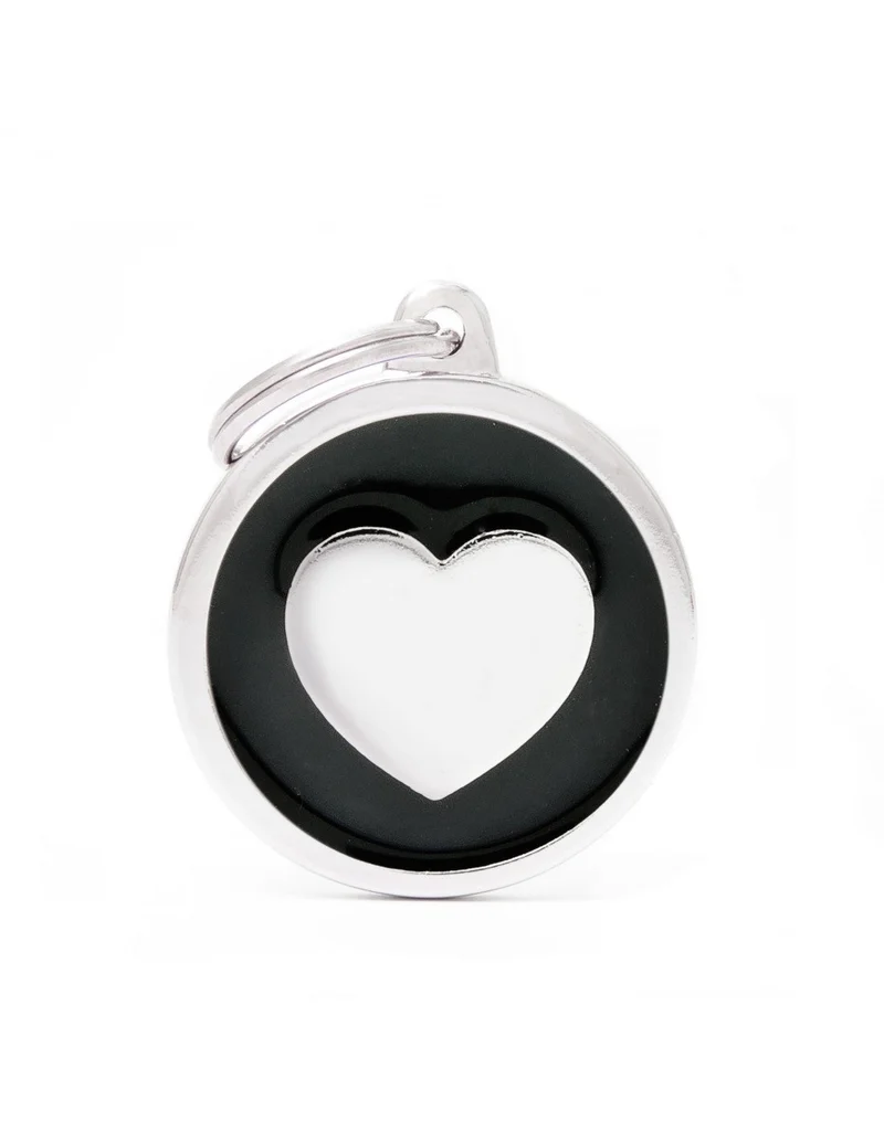 Médaille collection classic, GRAND ROND NOIR COEUR
