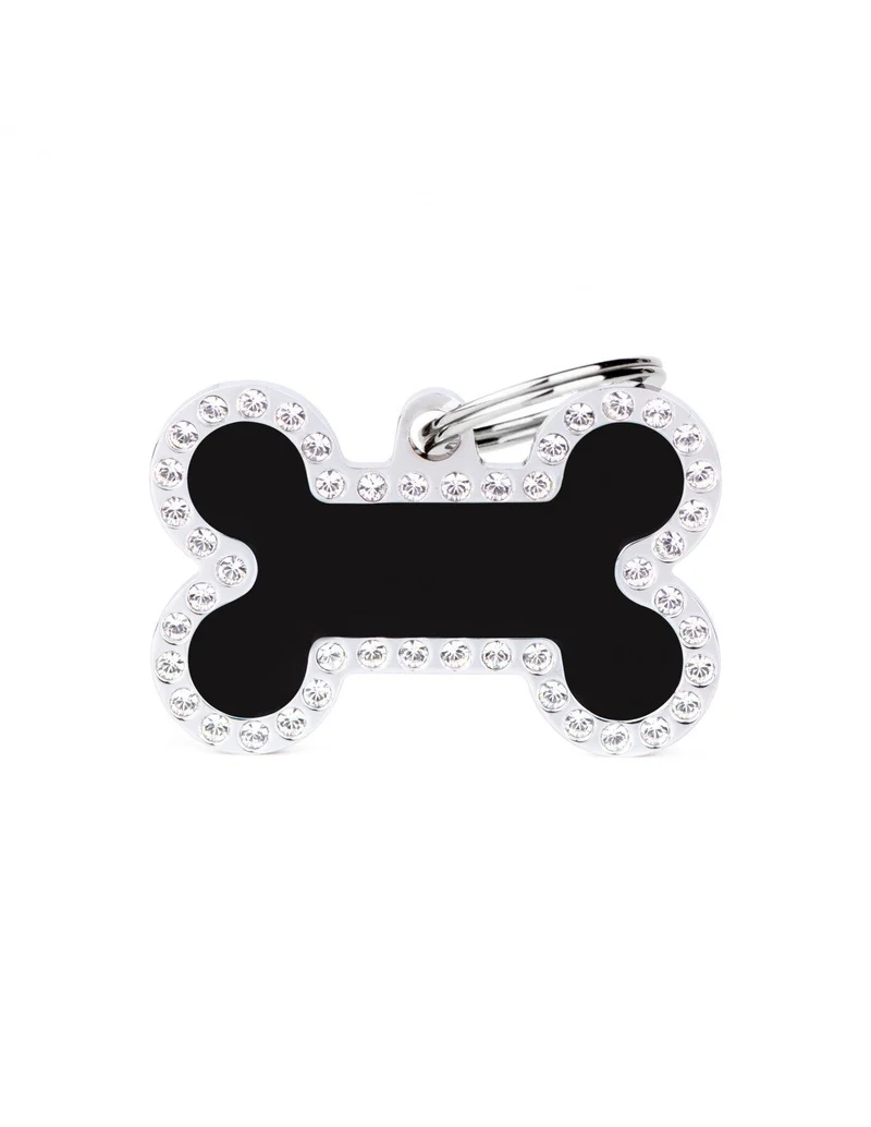 Médaille collection GLAM, "NOIR STRASS" PETIT