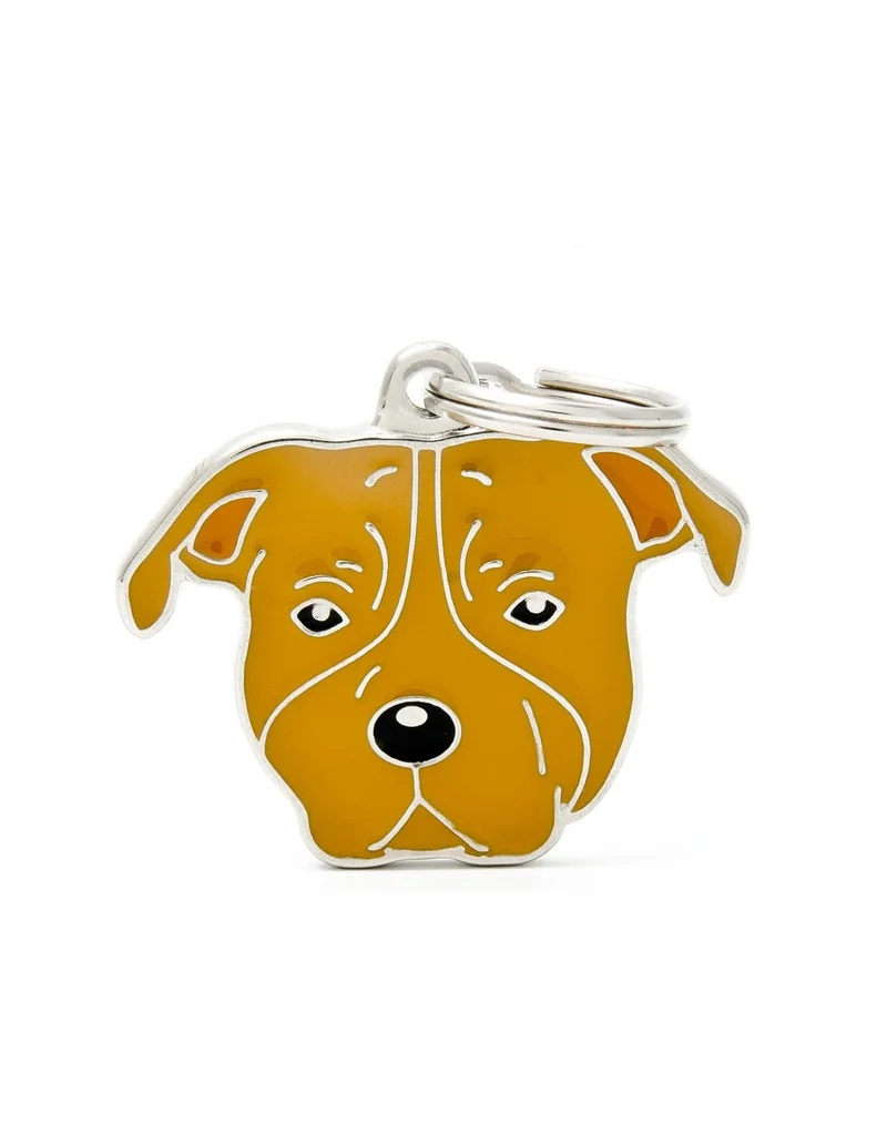 Médaille pour chien collection Friends, STAFFORDSHIRE TERRIER, Couleurs variées
