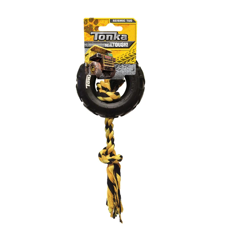 Tonka corde à tirer avec pneu, petite, diam. 9,5 cm (3,8 po)