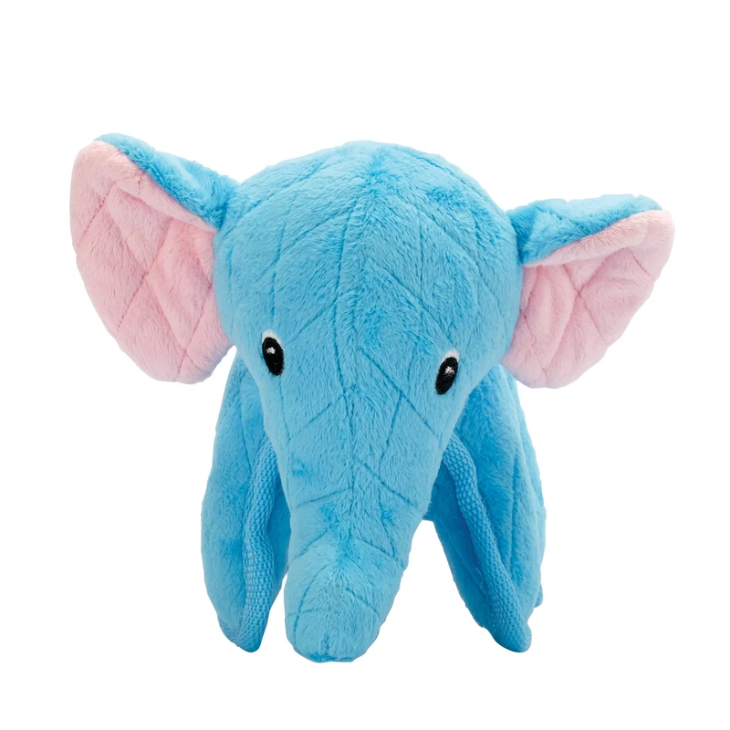 Jouet Safari Zeus pour chiens, éléphant bleu