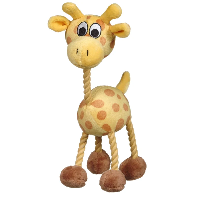 Jouet Puppy Luvz Dogit en peluche avec organe sonore - Girafe jaune