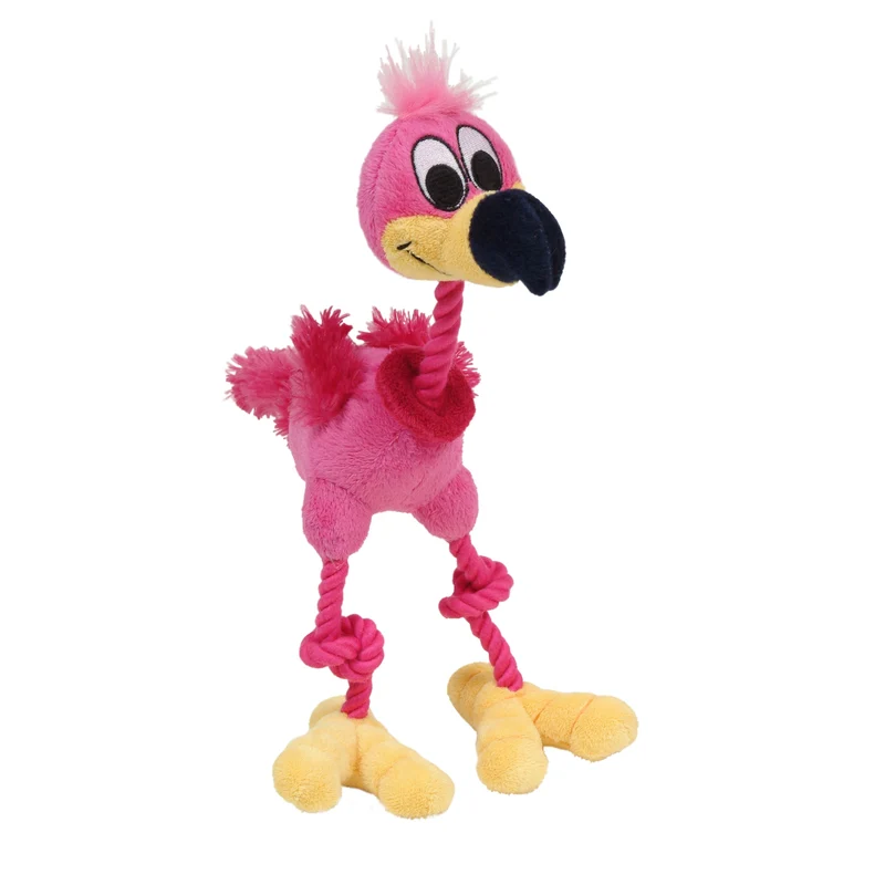 Jouet Puppy Luvz Dogit en peluche avec organe sonore - Flamant rose
