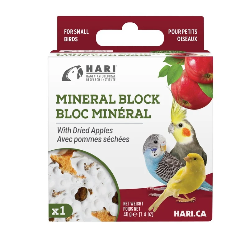 Bloc minéral HARI - Avec pommes séchées - 40 gr - Paquet de 1