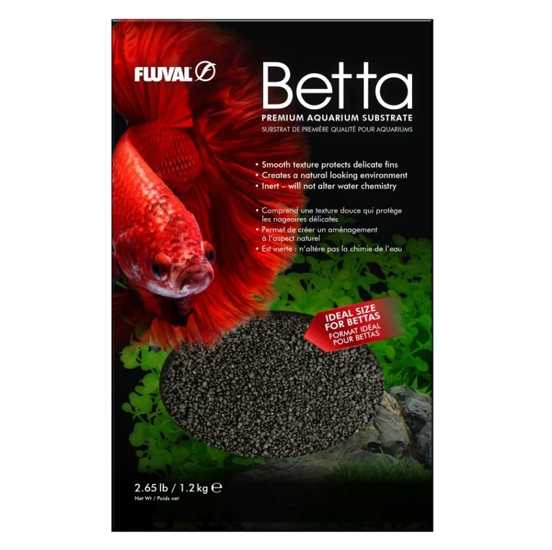 Substrat Fluval Betta, couleur noir, 1,2 kg (2,65 lb)