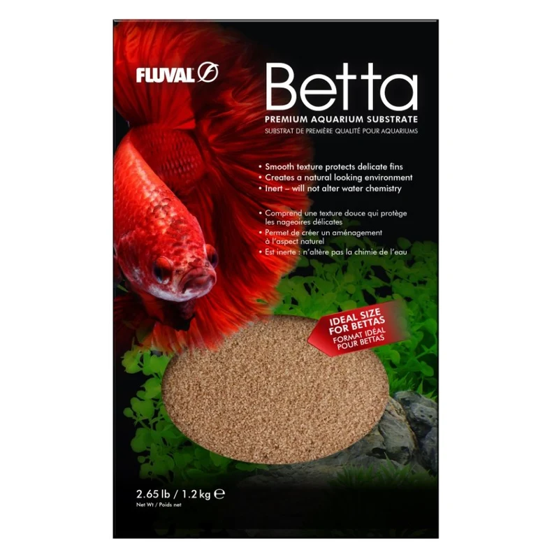 Substrat Fluval Betta, couleur café, 1,2 kg (2,65 lb)