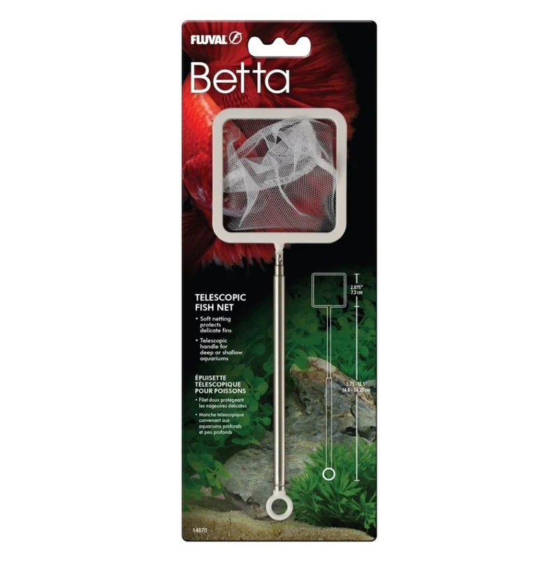 Épuisette télescopique Fluval Betta pour poissons