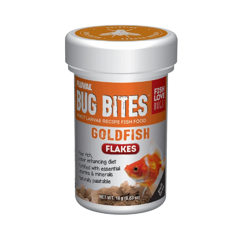 Fluval Bug Bites Flocons pour poissons rouges