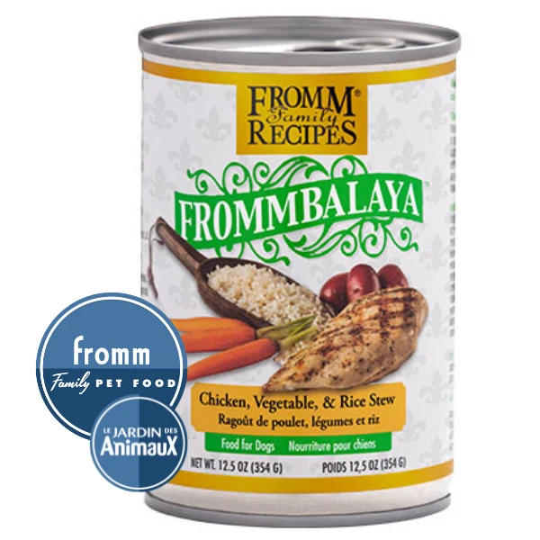 Conserve pour chien FROMMBALAYA - RAGOÛT DE POULET, LÉGUMES ET RIZ