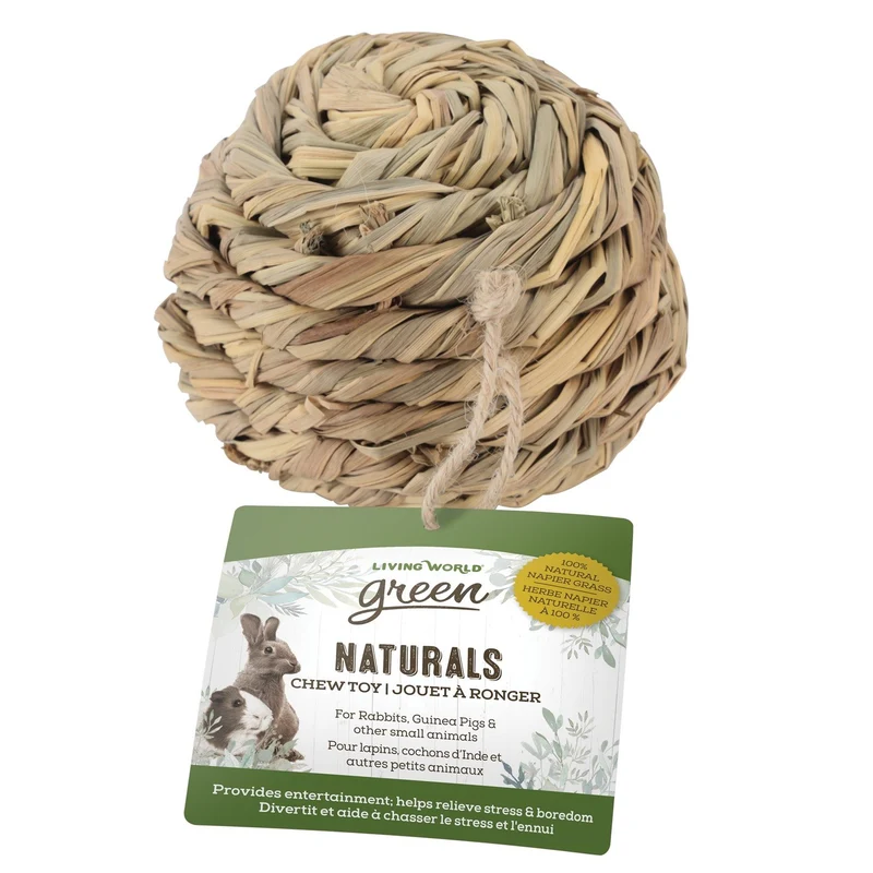 Jouet à ronger Naturals Living World Green - Balle - diam. 13 cm (5 po)