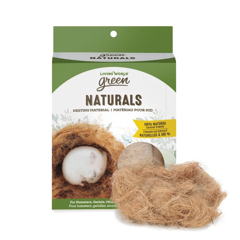 Matériau pour nid Naturals Living World Green en fibres de kenaf naturelles - 40 gr (1,4 oz)