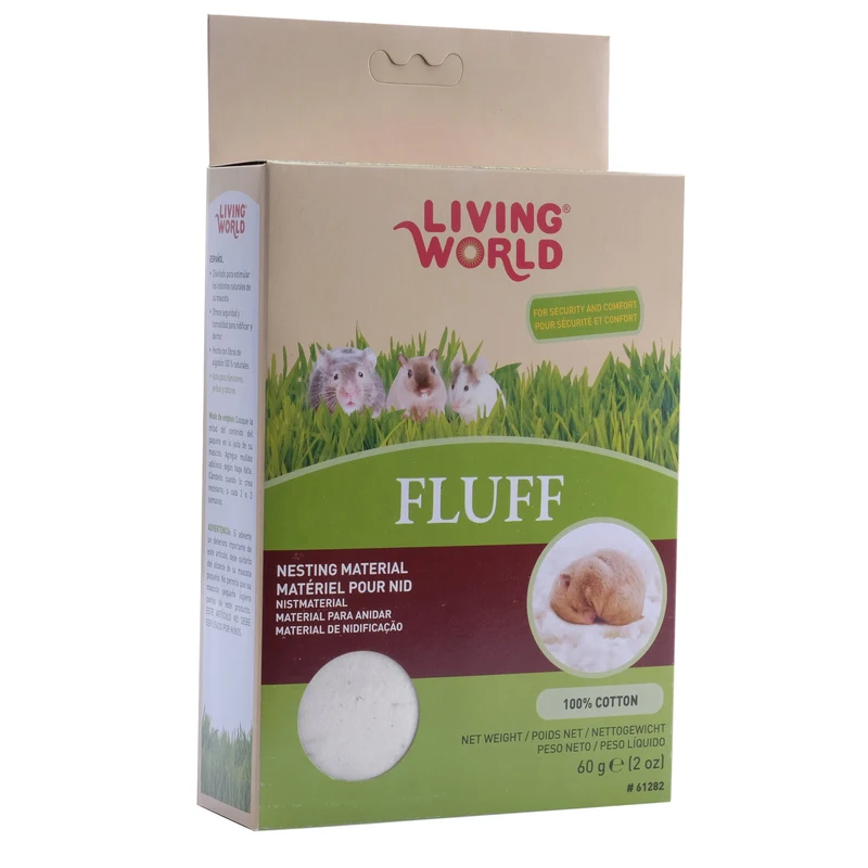 Duvet Living World pour hamsters - 60 gr (2 oz)
