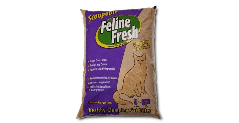 Feline fresh litière de pin, agglomérante