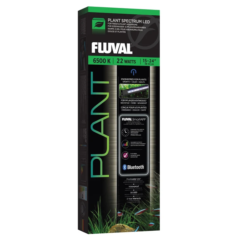 Rampe d’éclairage à DEL Plant Spectrum Fluval, 22 W, 38-61 cm (15-24 po)