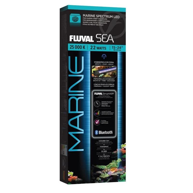 Rampe d’éclairage à DEL Marine Spectrum Fluval Sea, 22 W, 38 à 61 cm (15 à 24 po)