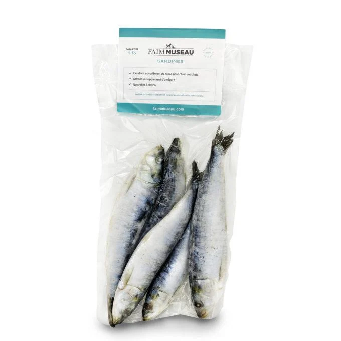 Nourriture crue pour chien Faim Museau - Sardines Sauvages