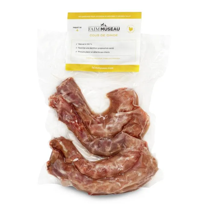 Nourriture crue pour chien Faim Museau - Cous de Dinde
