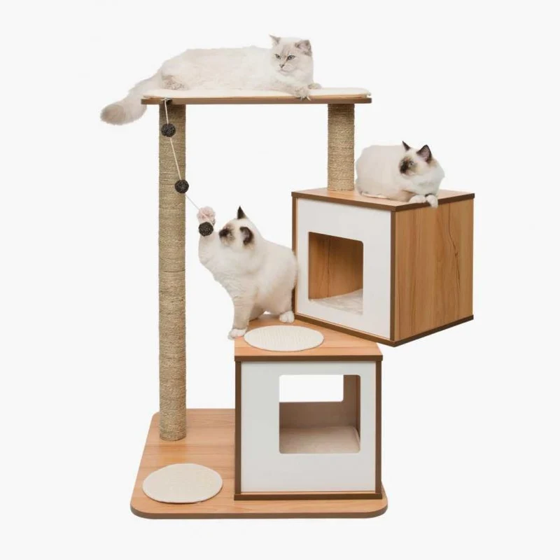 Meuble Double Vesper, arbre à chat