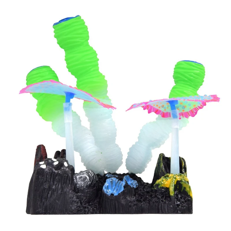 Décoration pour aquarium GLOW, vert