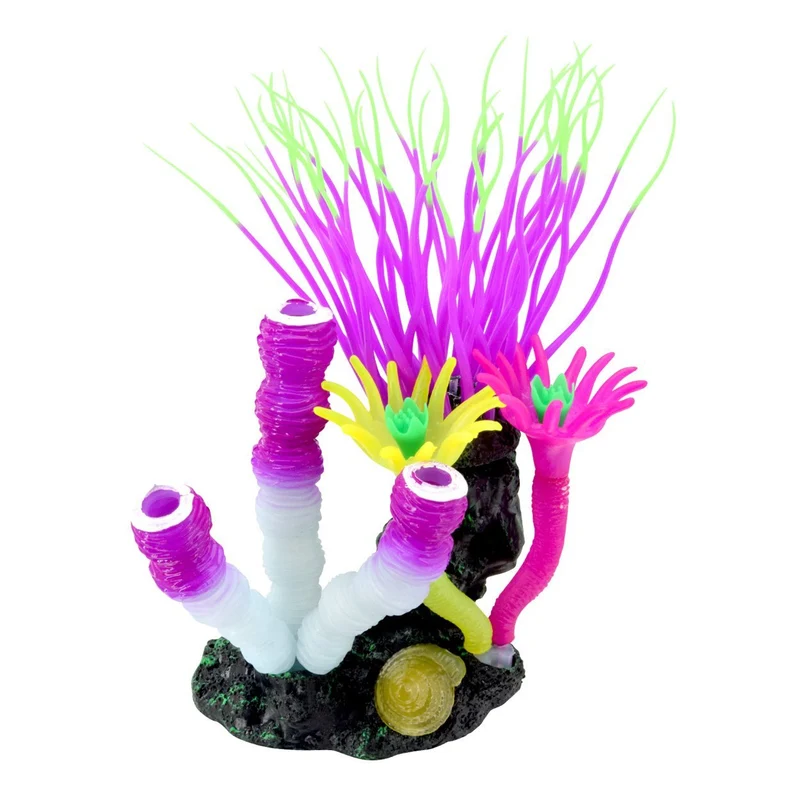Décoration pour aquarium GLOW, mauve