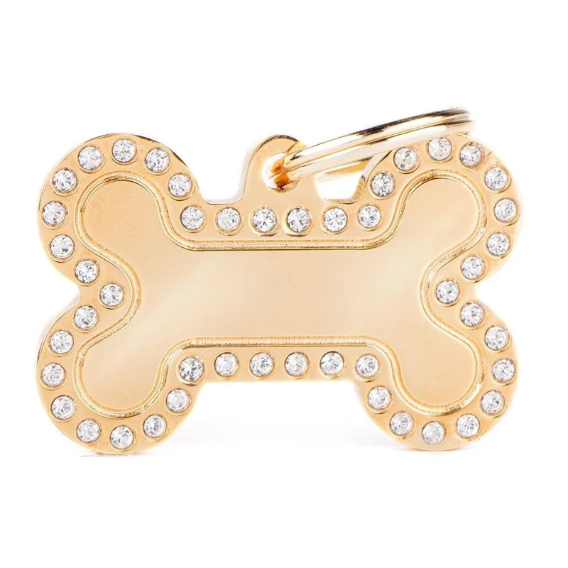 Médaille collection GLAM, "DORÉE STRASS" GRAND