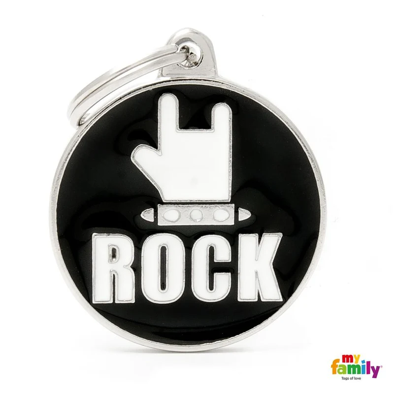 Médaille collection Charms, "ROCK", GRAND
