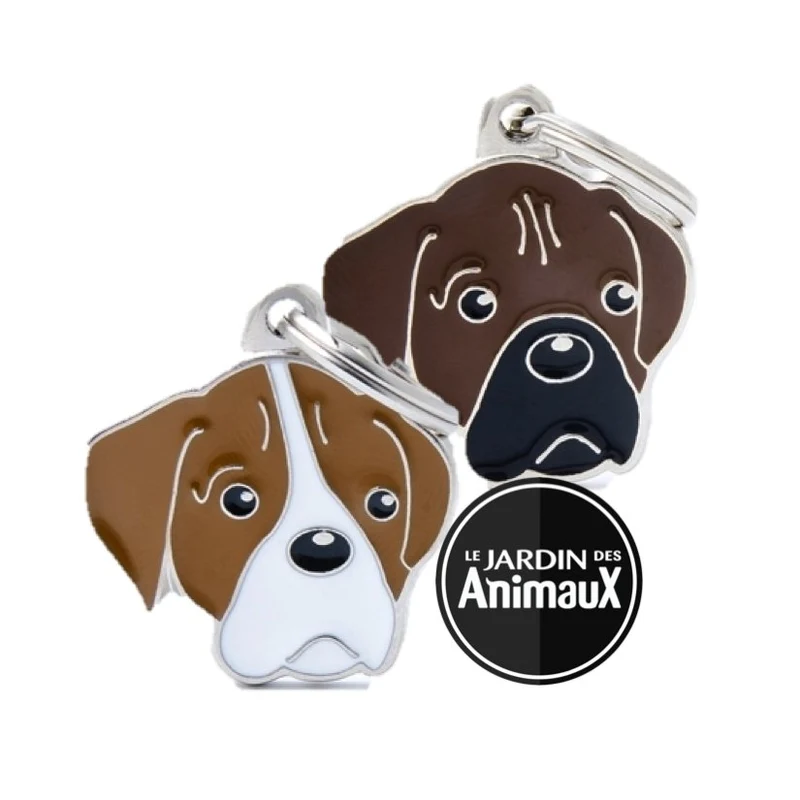 Médaille pour chien collection Friends, BOXER, Couleurs variées