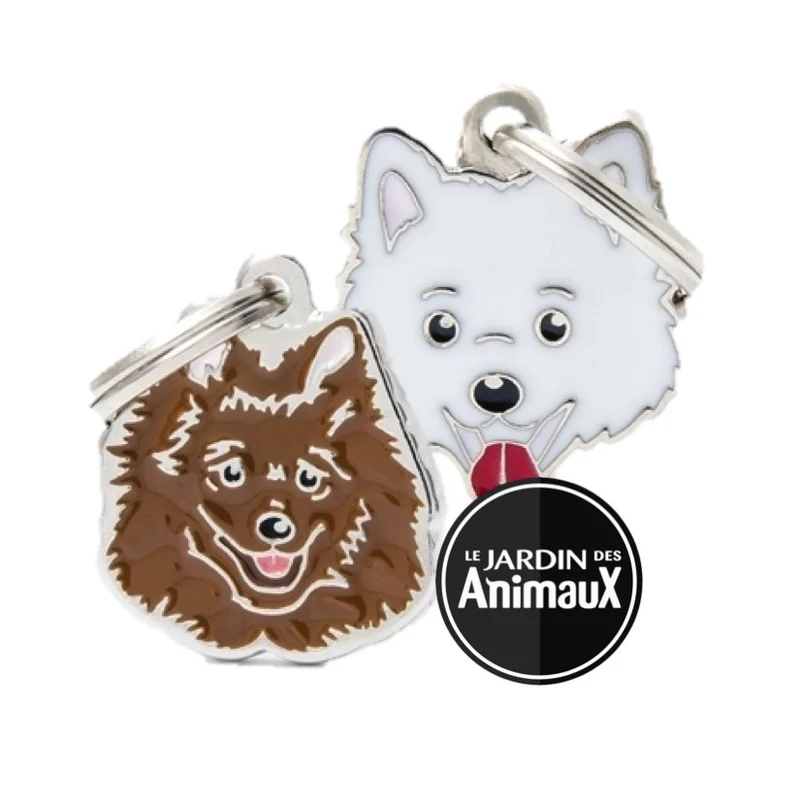 Médaille pour chien collection Friends, POMÉRANIEN, Couleurs variées