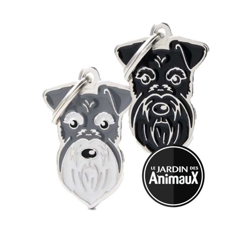 Médaille pour chien collection Friends, SCHNAUZER, Couleurs variées