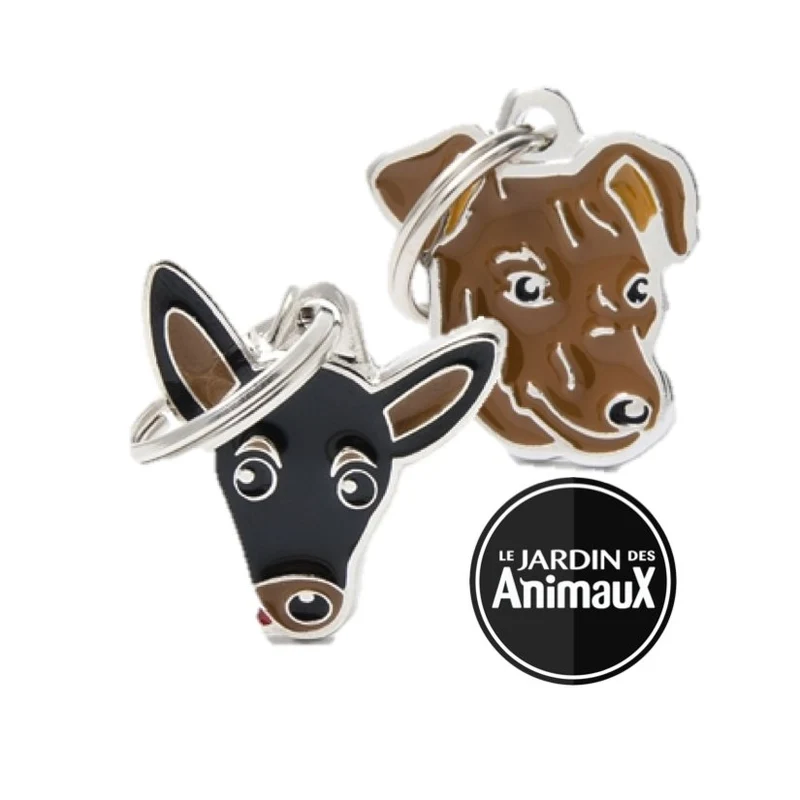 Médaille pour chien collection Friends, PINSCHER, couleurs variées