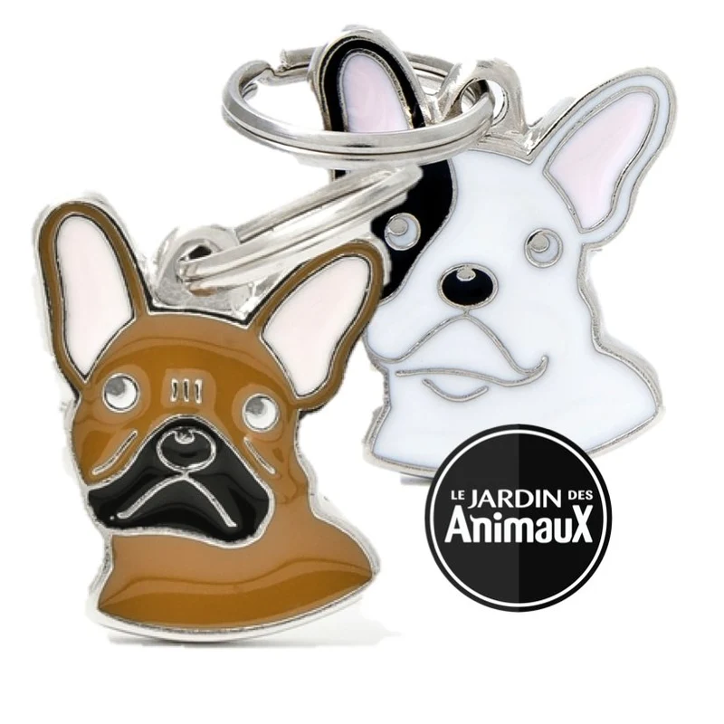 Médaille pour chien collection Friends, BOULEDOGUE FRANÇAIS, Couleurs variées